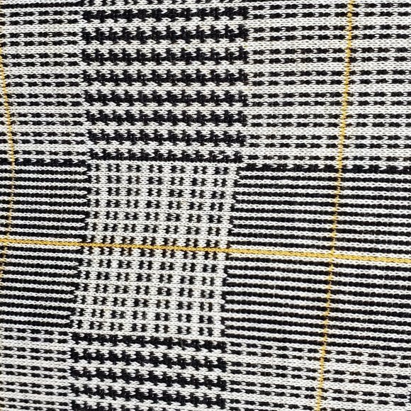 Black and Gray Checkered Jumpsuit, Mid-Calf Length - Picture 5 of 5